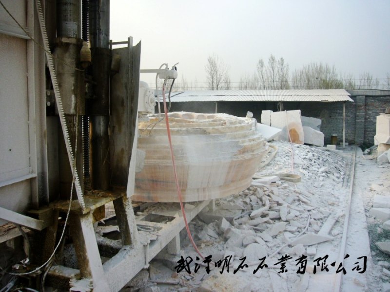 天津石雕风水球