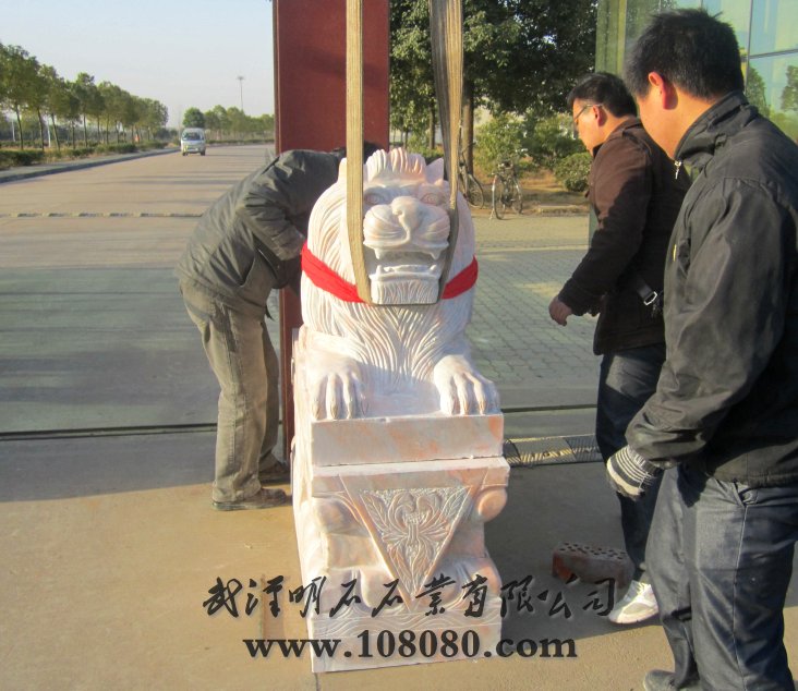 武汉石雕狮子