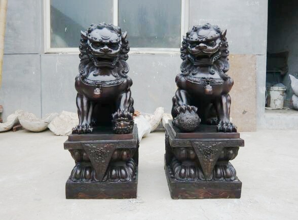 武汉青铜雕刻狮子